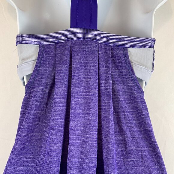 Lululemon Rest Less Tank 8 Heathered Wee Stripe Bruised Berry Purple - Picture 11 of 13